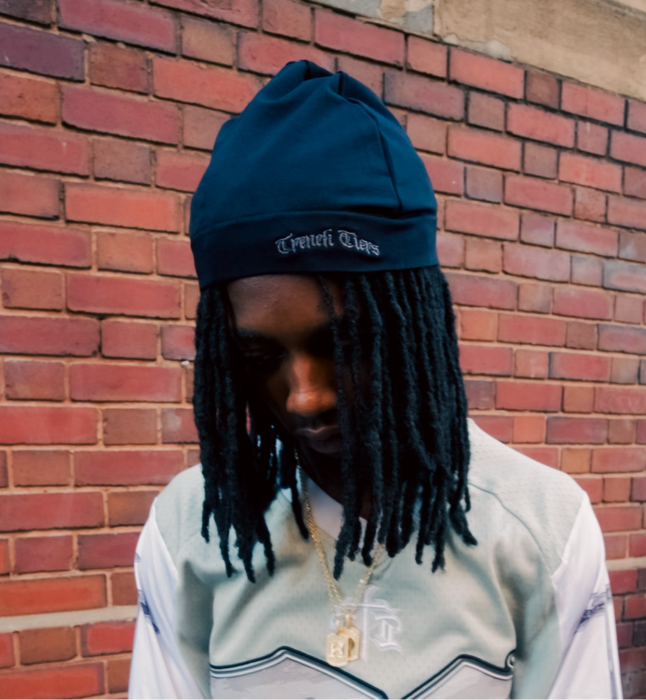 Skull Cap Beanie – Black [Reversible]