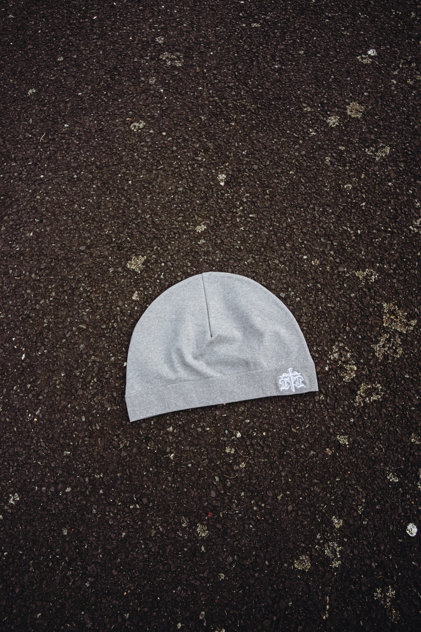 Skull Cap Beanie – Grey [Reversible]