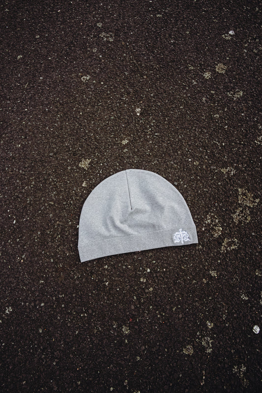 Skull Cap Beanie – Grey [Reversible]