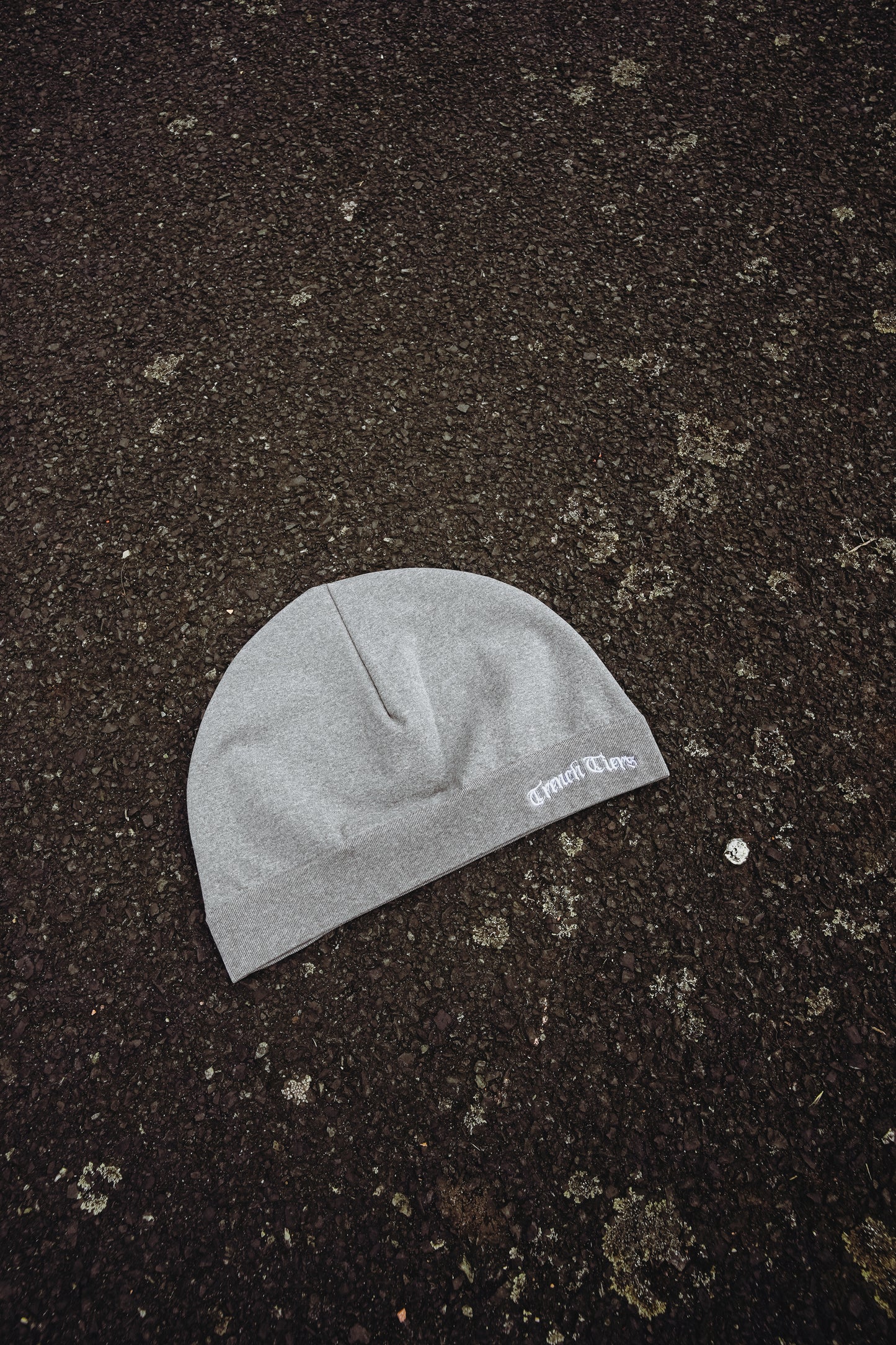 Skull Cap Beanie – Grey [Reversible]